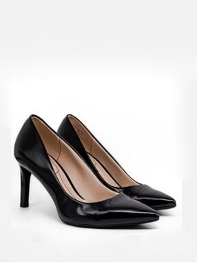 New Life Stride Soft System® Women's Black Patent Leather Nadine Pump